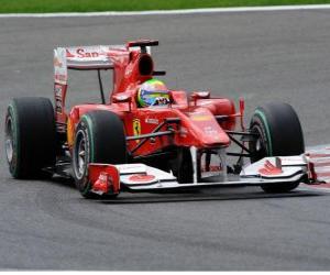пазл Фелипе Масса - Ferrari - Спа-Франкоршам 2010
